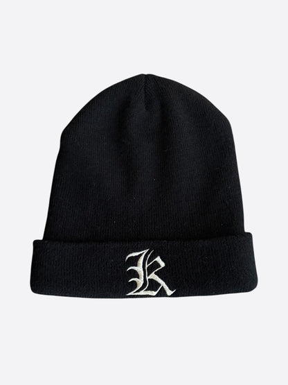 Chrome Hearts Kyosuke Himuro Black & White Embroidered Logo Beanie