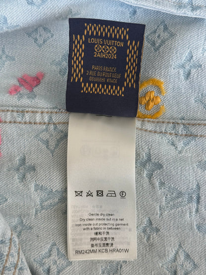 Louis Vuitton Tyler The Creator Blue & White Monogram Denim Jacket