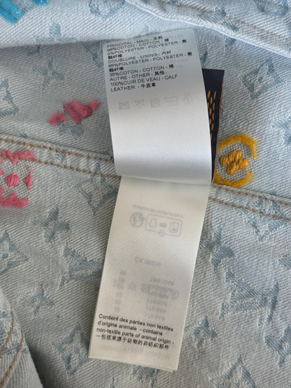 Louis Vuitton Tyler The Creator Blue & White Monogram Denim Jacket