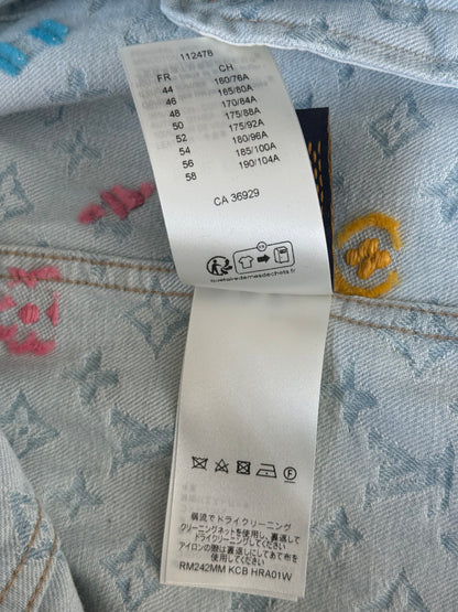 Louis Vuitton Tyler The Creator Blue & White Monogram Denim Jacket