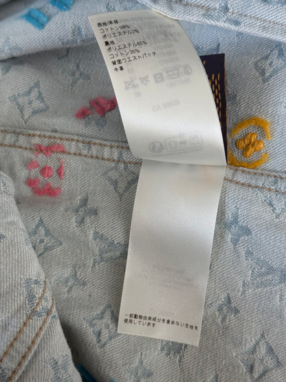Louis Vuitton Tyler The Creator Blue & White Monogram Denim Jacket