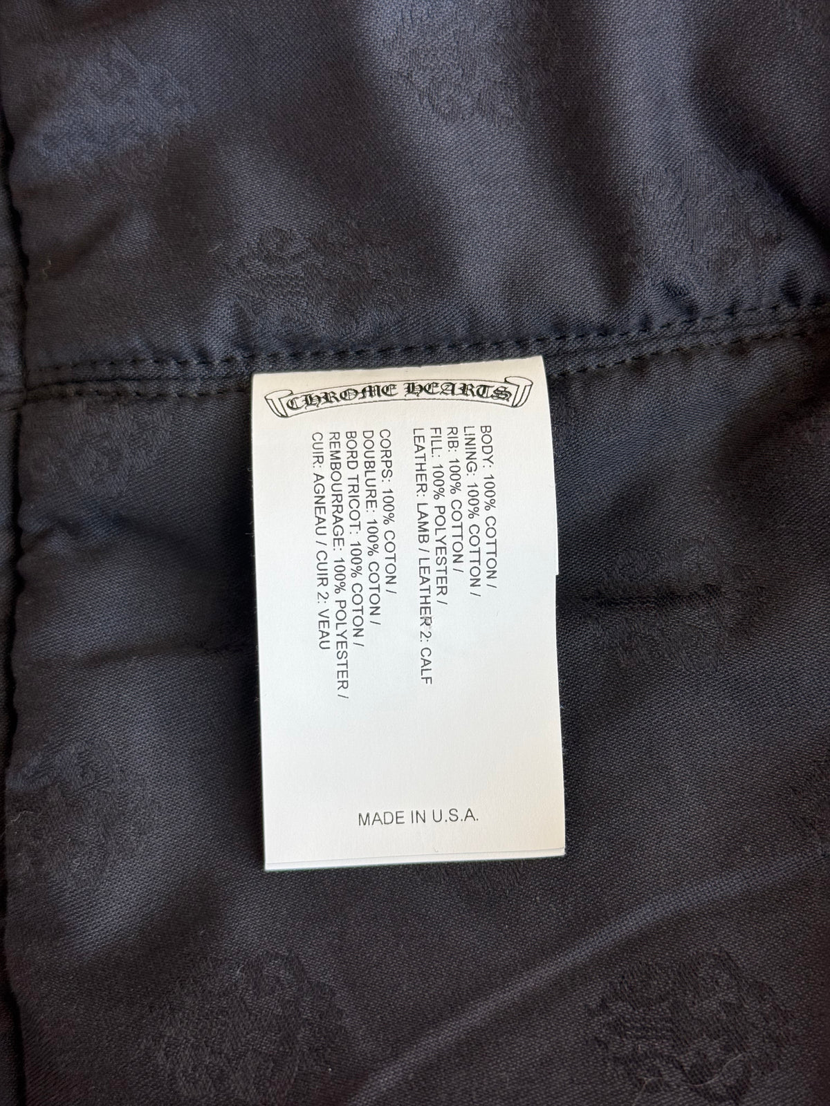 Chrome Hearts Desert Camouflage Sex Records Bomber Jacket