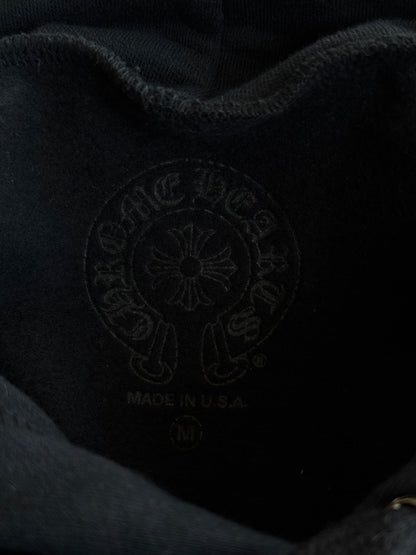 Chrome Hearts Black & Grey Cannes Exclusive Horseshoe Logo Hoodie