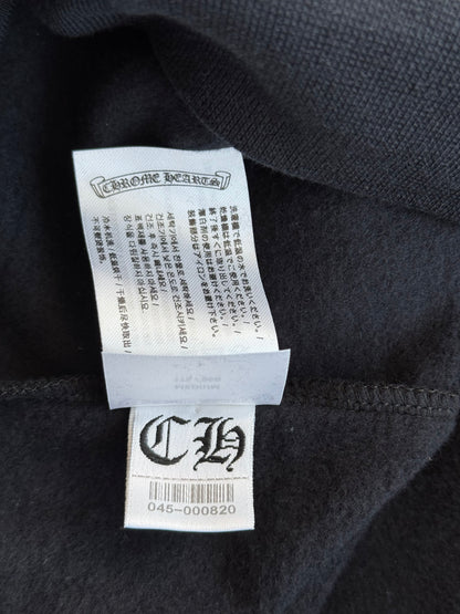 Chrome Hearts Black & Grey Cannes Exclusive Horseshoe Logo Hoodie