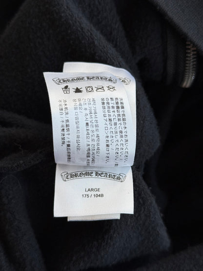 Chrome Hearts Black, Red & White Foti Graphic Zip Up Hoodie