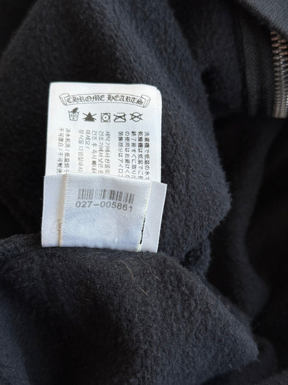 Chrome Hearts Black, Red & White Foti Graphic Zip Up Hoodie