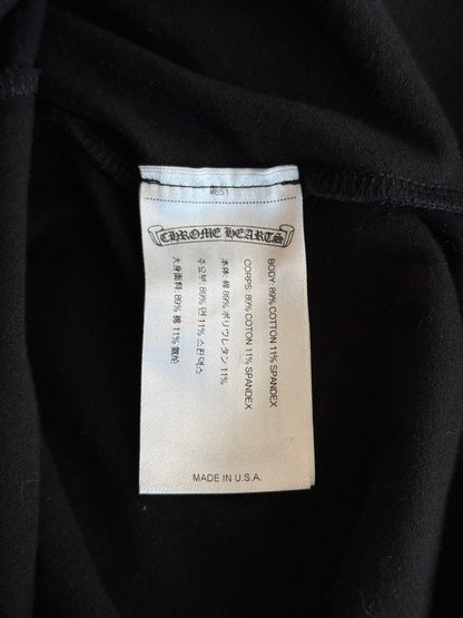 Chrome Hearts Black & White Horseshoe Logo Leggings
