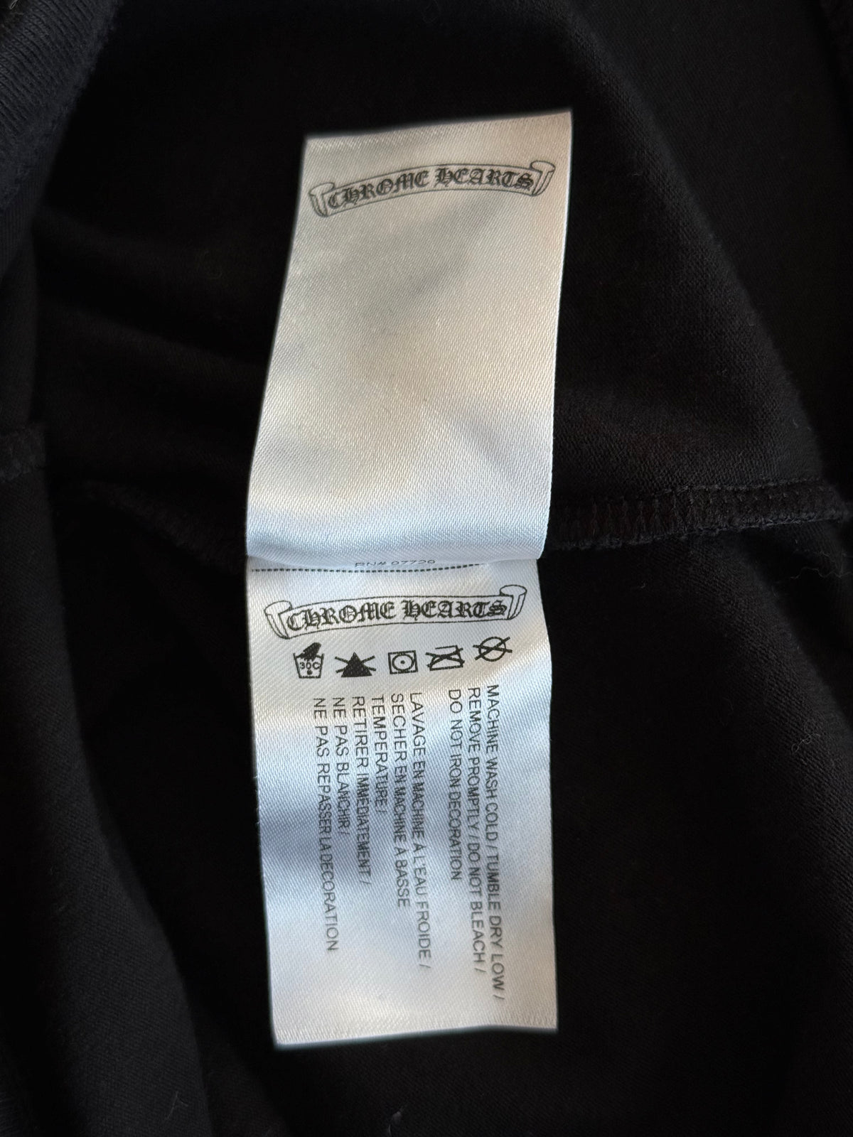 Chrome Hearts Black & White Horseshoe Logo Leggings