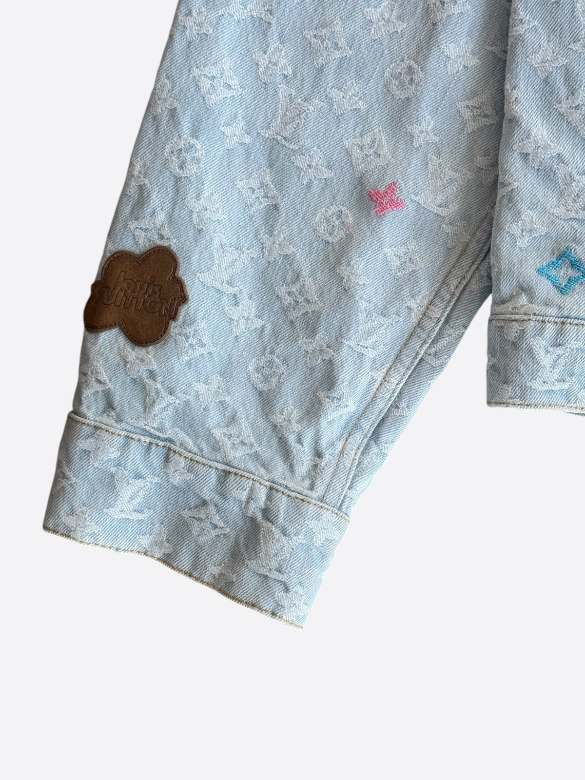 Louis Vuitton Tyler The Creator Blue & White Monogram Denim Jacket
