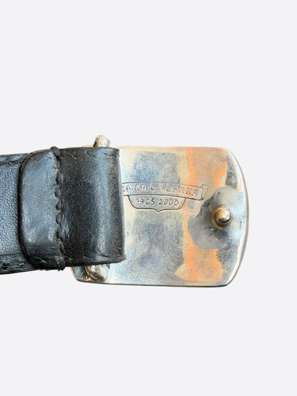 Chrome Hearts Black & Silver Star Belt