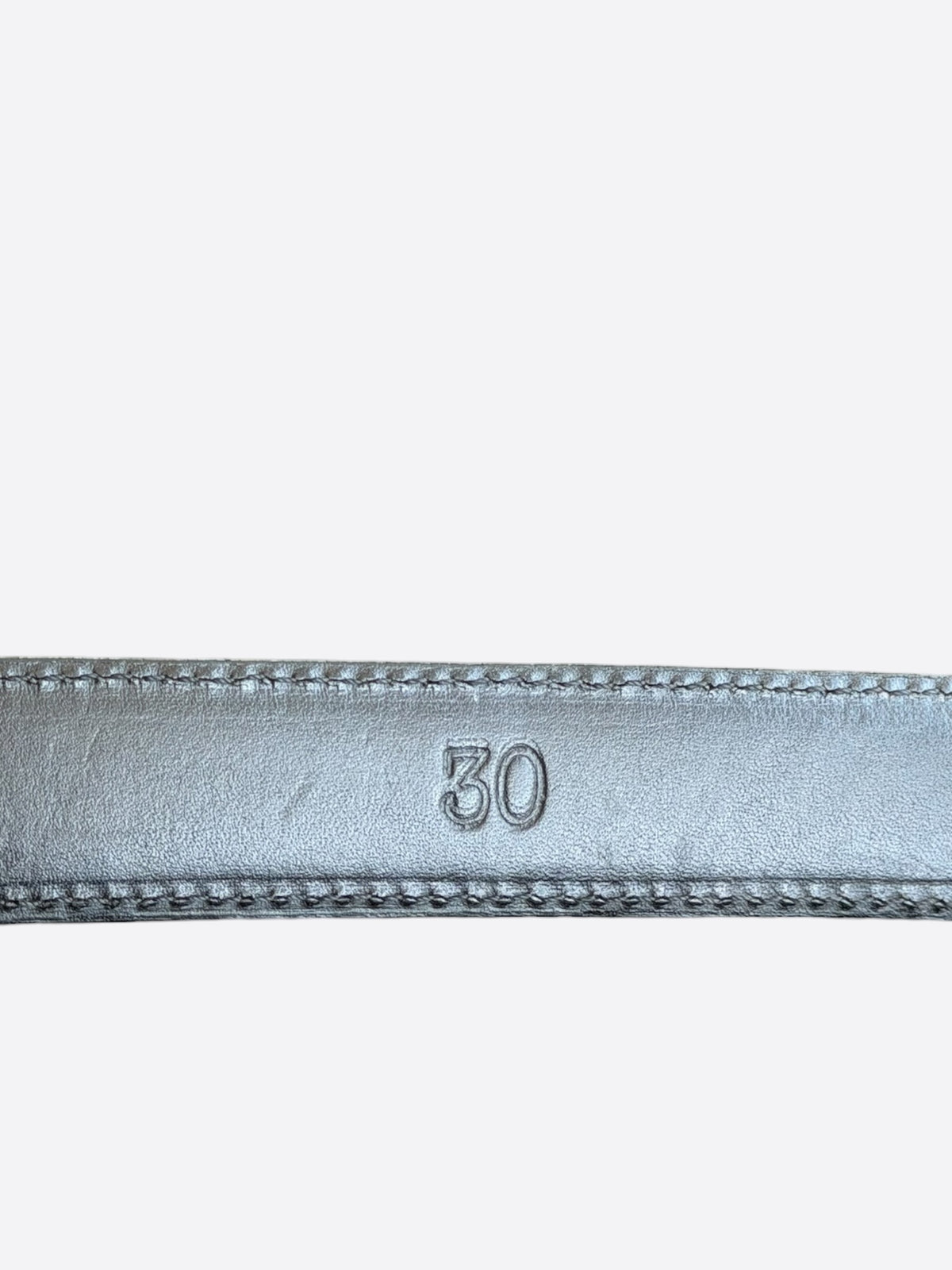 Chrome Hearts Black & Silver Star Belt