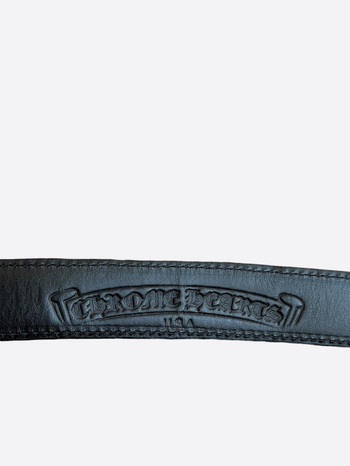 Chrome Hearts Black & Silver Star Belt