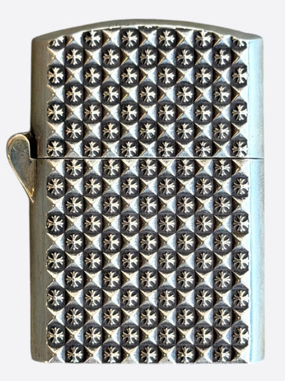 Chrome Hearts Silver Pyramid Cross Lighter