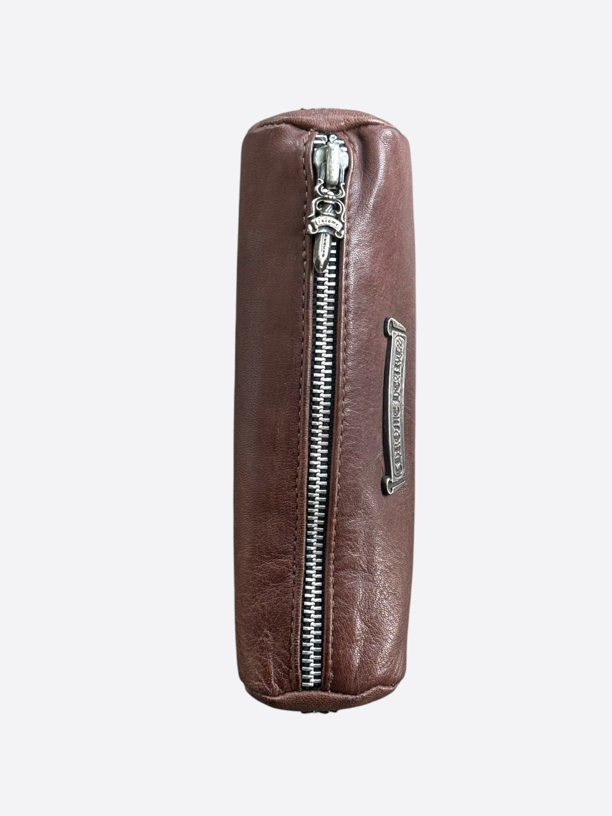 Chrome Hearts Brown & Silver Cross Pencil Case