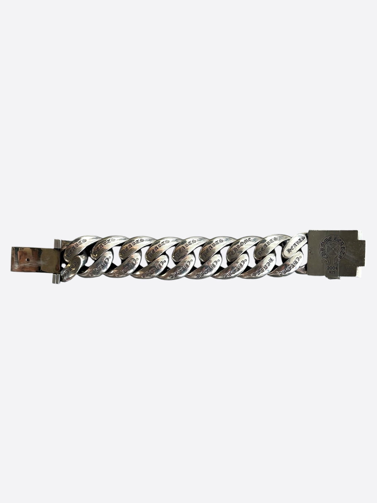 Chrome Hearts Silver Plus Cross XL Cuban Bracelet