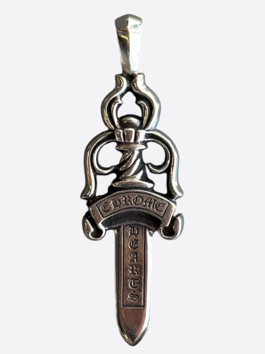 Chrome Hearts Silver Large Dagger Pendant
