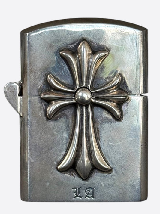 Chrome Hearts Silver Los Angeles Exclusive Cross Lighter