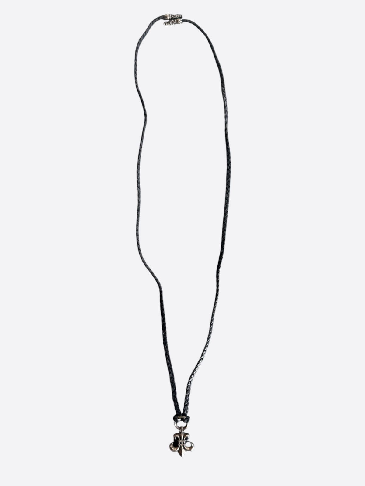 Chrome Hearts Silver Fleur Necklace