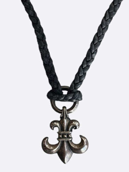 Chrome Hearts Silver Fleur Necklace