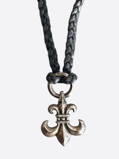 Chrome Hearts Silver Fleur Necklace