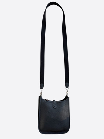Hermes Black Togo & Palladium Hardware Evelyne 16