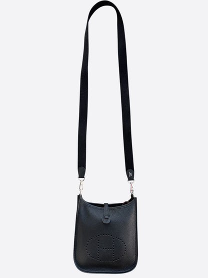 Hermes Black Togo & Palladium Hardware Evelyne 16