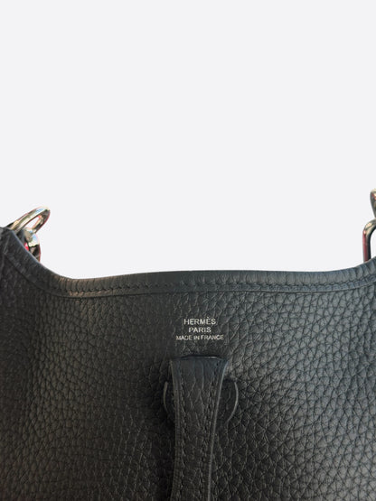 Hermes Black Togo & Palladium Hardware Evelyne 16