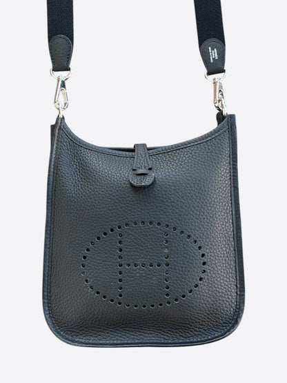 Hermes Black Togo & Palladium Hardware Evelyne 16