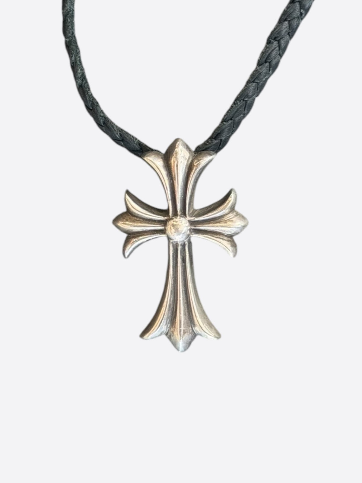 Chrome Hearts Silver Cross Necklace
