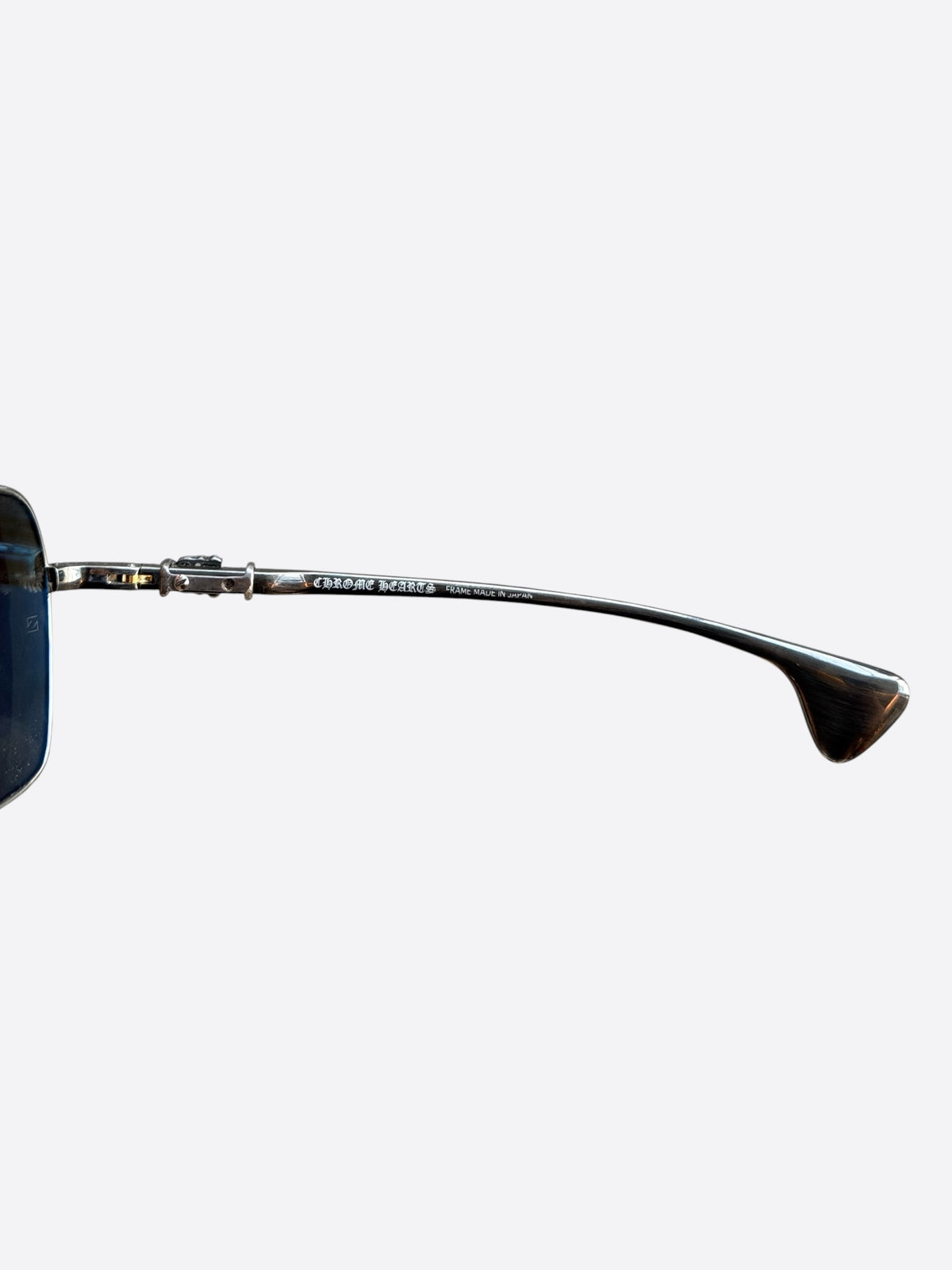 Chrome Hearts Silver & Diamond Hag Sunglasses