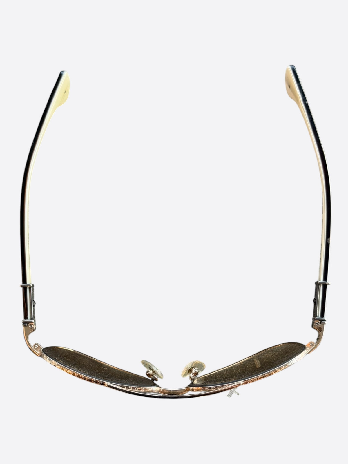 Chrome Hearts White & Silver Baby Beast Sunglasses
