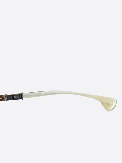 Chrome Hearts White & Silver Baby Beast Sunglasses