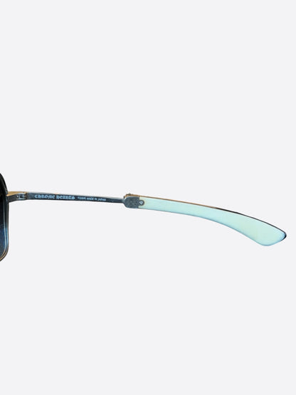 Chrome Hearts White & Silver Sophistafucks Sunglasses