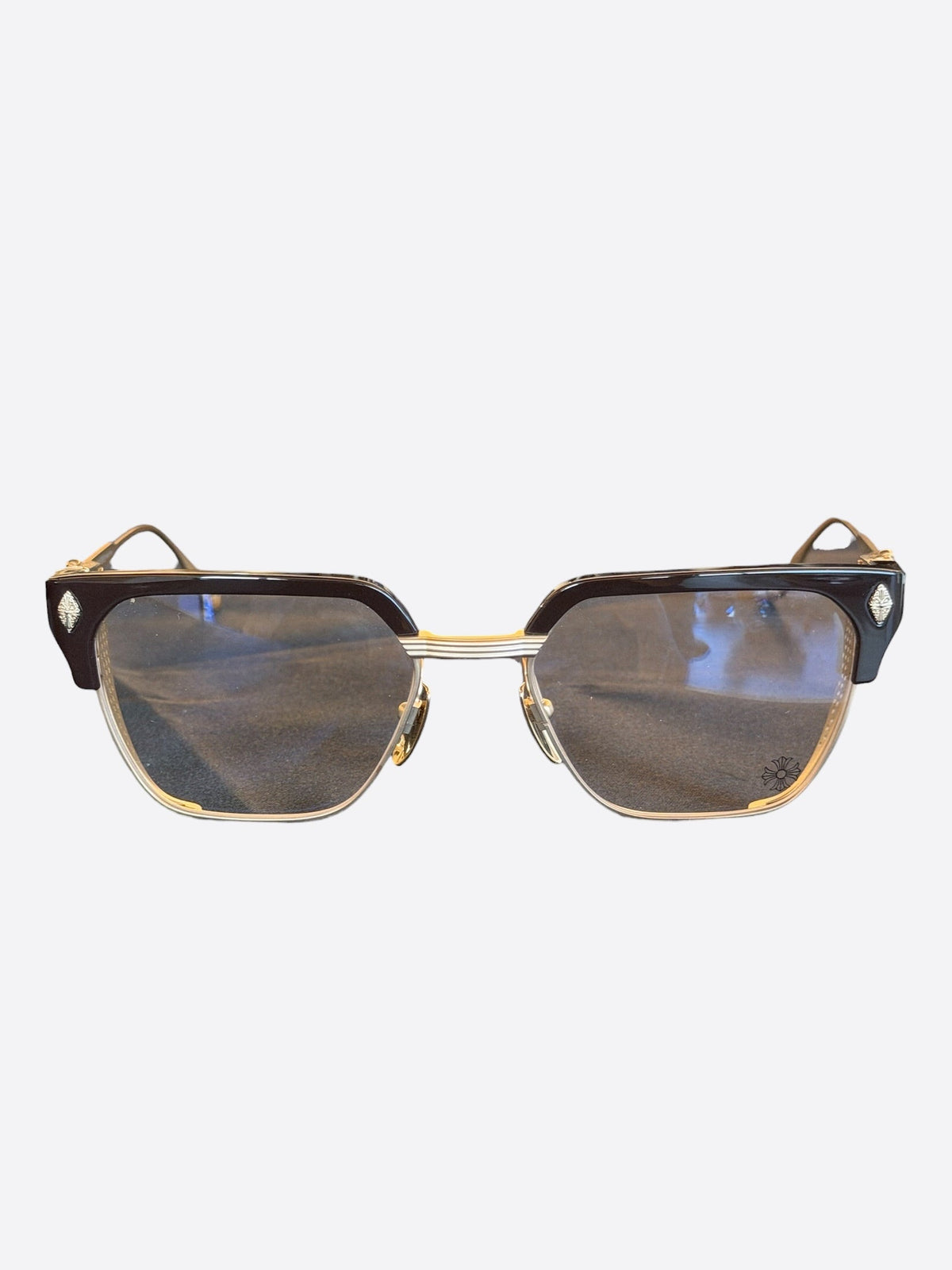Chrome Hearts Black & Gold LGMA Glasses