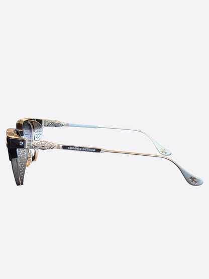 Chrome Hearts Black & Gold LGMA Glasses