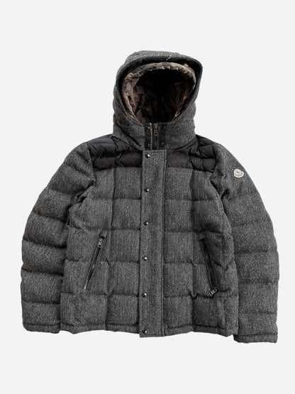 Moncler Grey & Black Camo Trim Men's Jacket