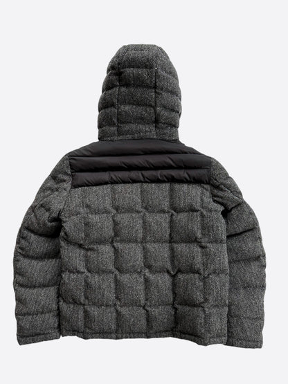 Moncler Grey & Black Camo Trim Men's Jacket