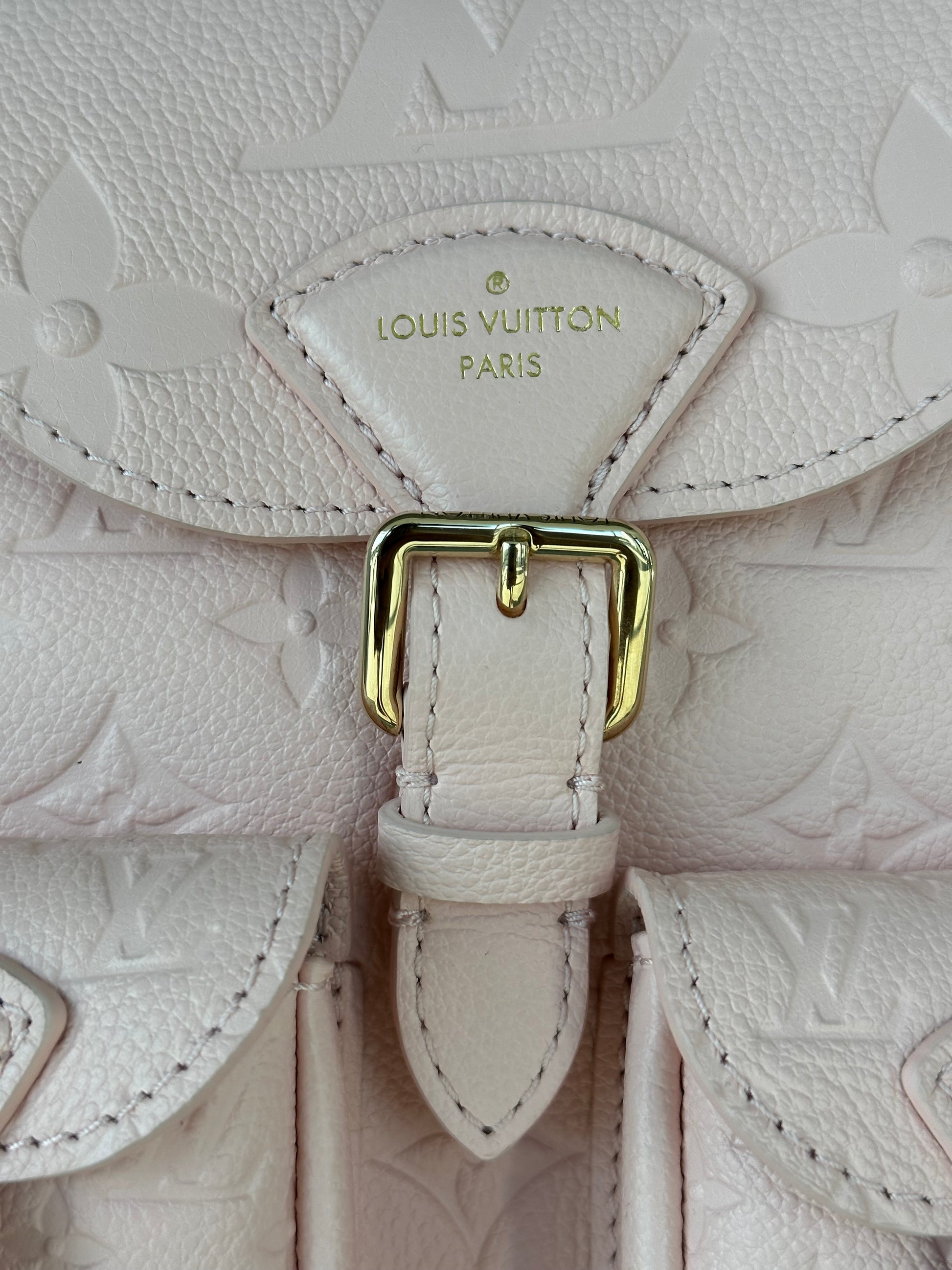 louis vuitton backpack womens white Louis Vuitton Pink Opale Empreinte Monogram Backup Backpack – Savonches