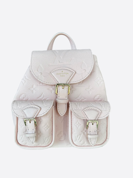 Louis Vuitton Pink Opale Empreinte Monogram Backup Backpack