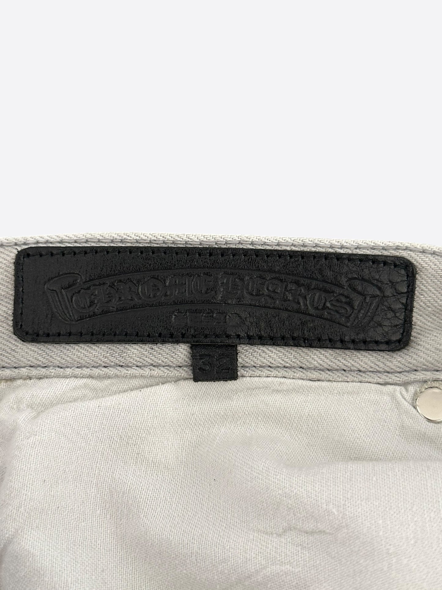 Chrome Hearts Levi's Grey & Pink Ponyhair Patch Jeans