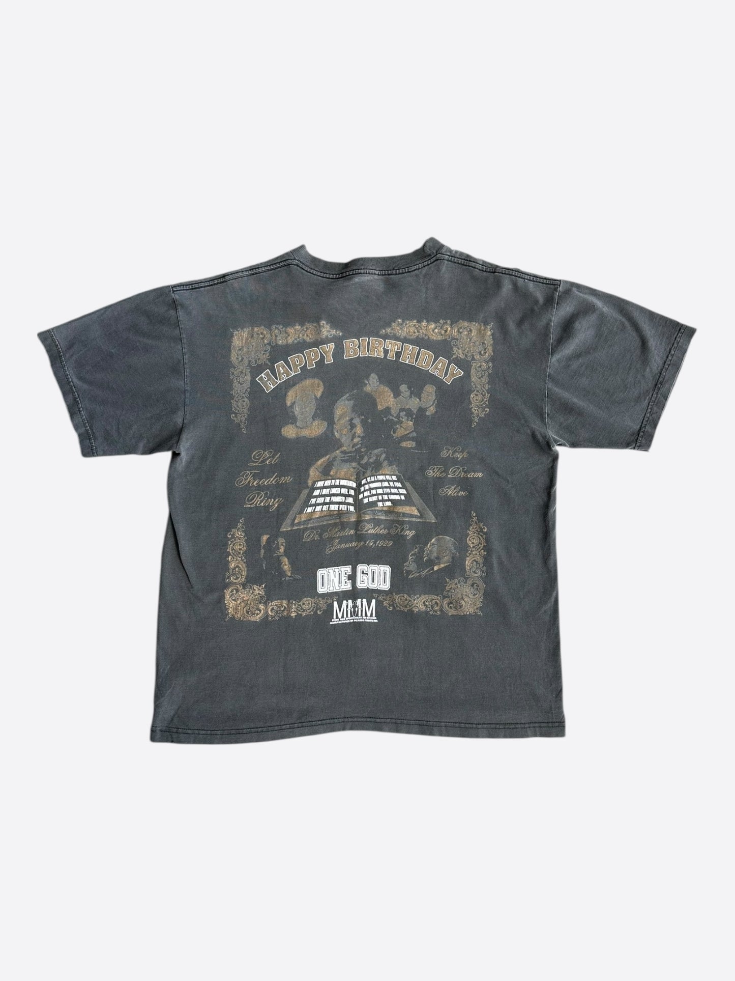 Vintage Black Martin Luther King Birthday Graphic T-Shirt