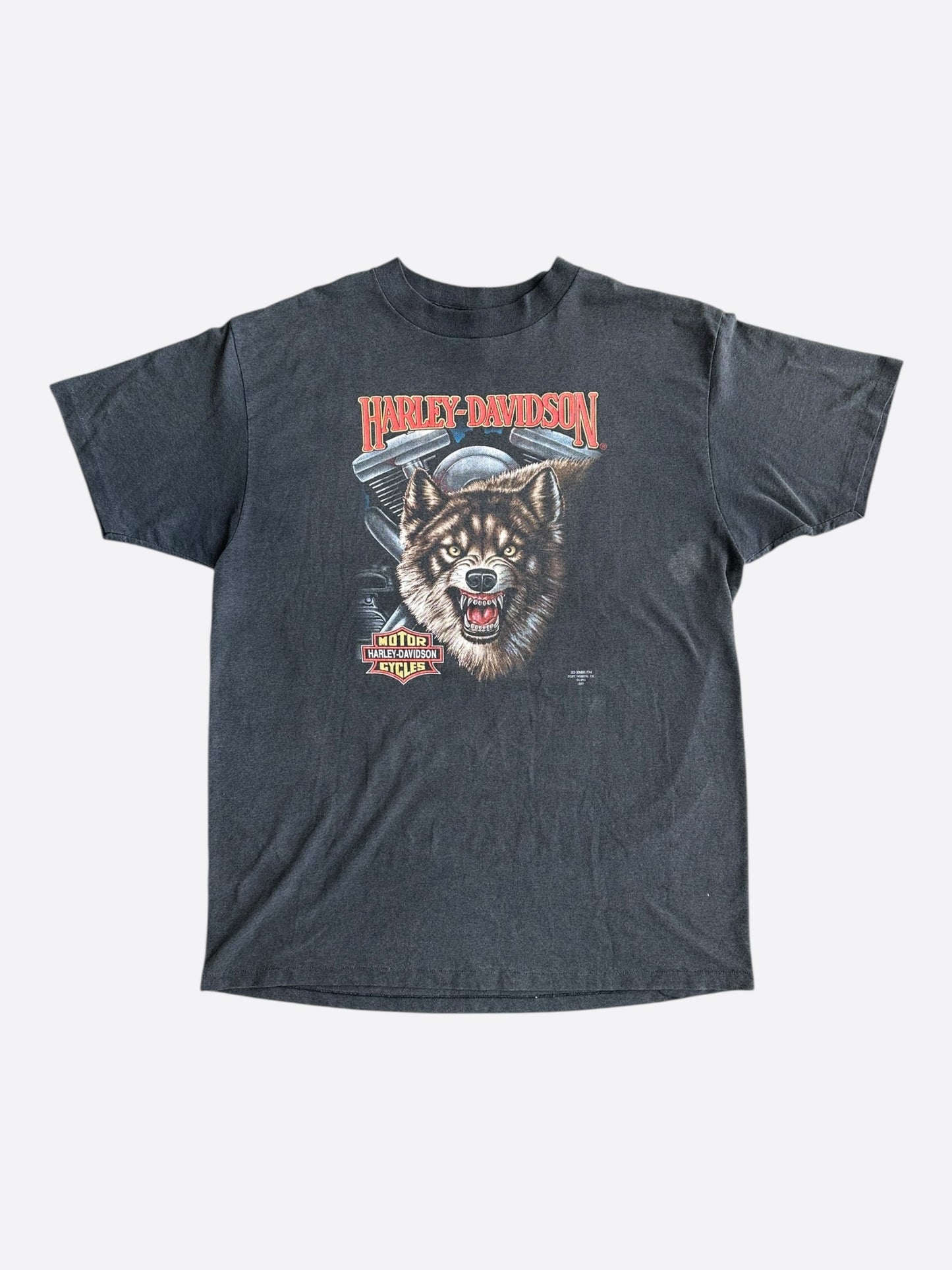 Vintage Black Harley-Davidson Daytona Beach Graphic T-Shirt