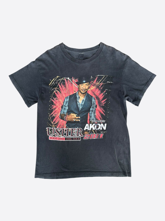Vintage Black Usher & Akon OMG Tour T-Shirt