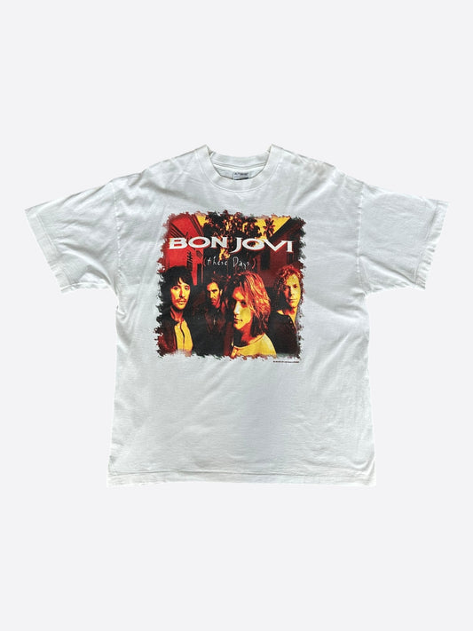 Vintage White Bon Jovi These Days Tour T-Shirt
