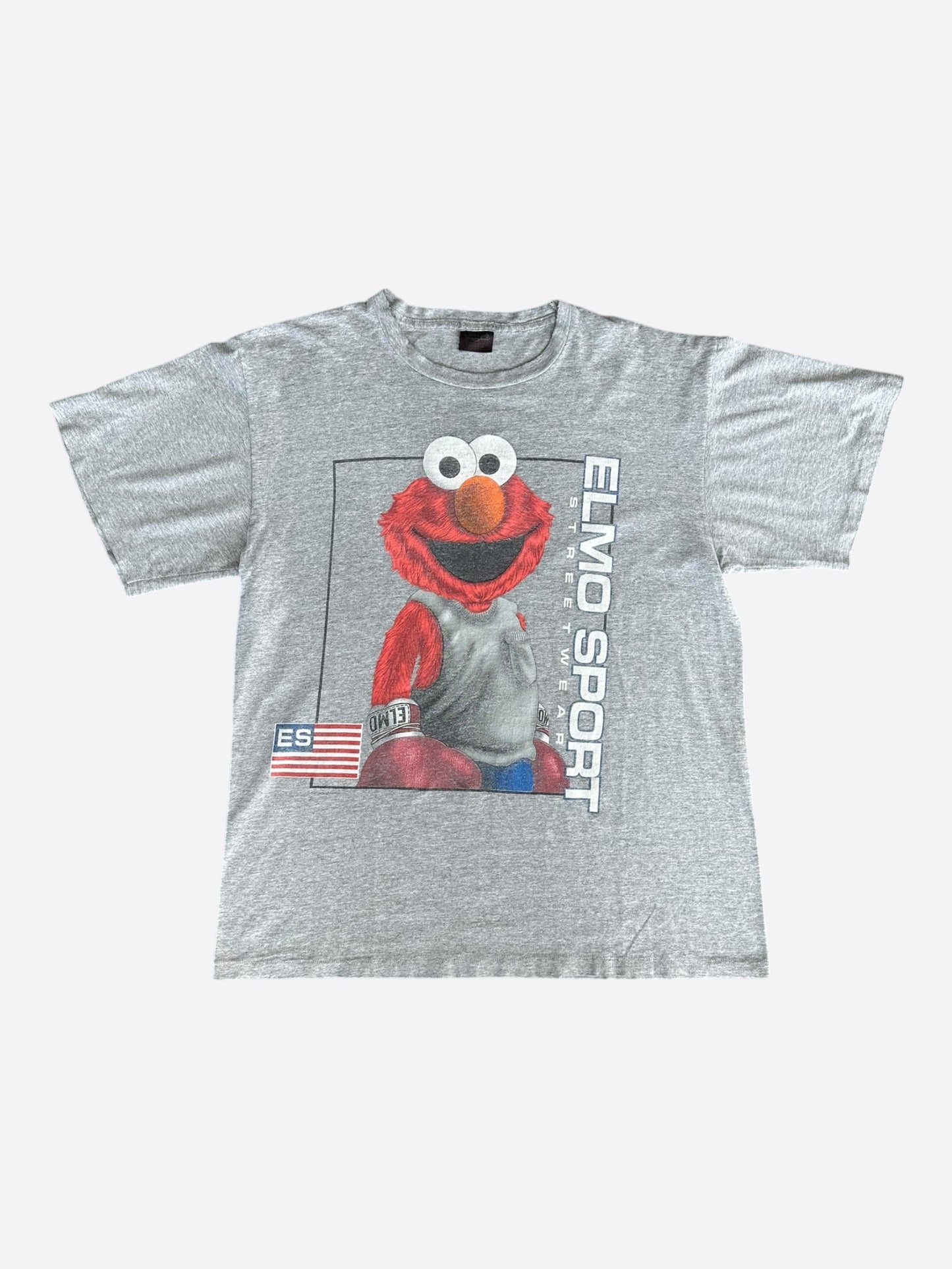Vintage Grey Elmo Sport Streetwear T-Shirt
