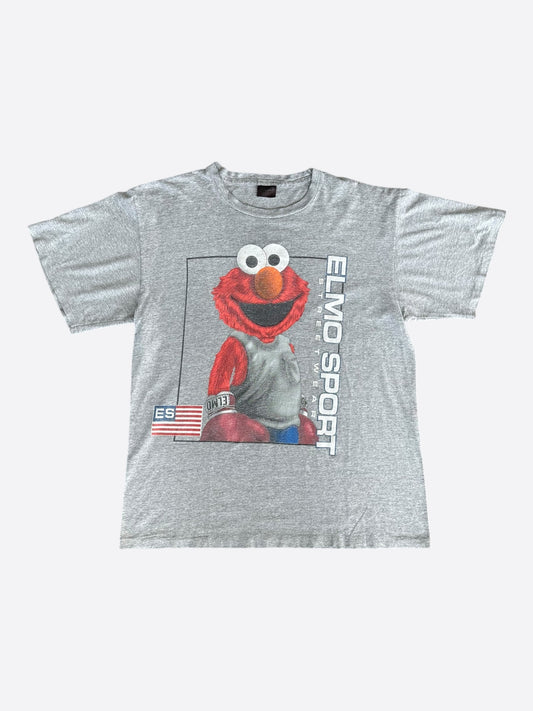 Vintage Grey Elmo Sport Streetwear T-Shirt