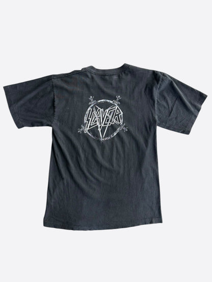 Vintage Black Slayer Divine Intervention Graphic T-Shirt