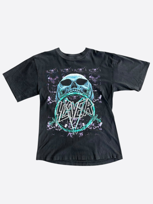 Vintage Black Slayer Divine Intervention Graphic T-Shirt