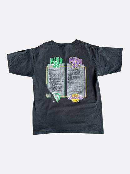Vintage Black Barcelona Olympics Bird & Magic Basketball T-Shirt