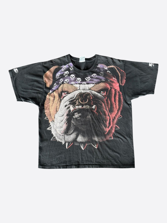 Vintage Black American Bulldog Biker T-Shirt